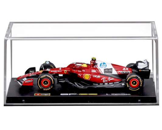 Ferrari SF-25 #44 Lewis Hamilton F1 2025 – 1:43 Diecast Model with Display Case (Bb)