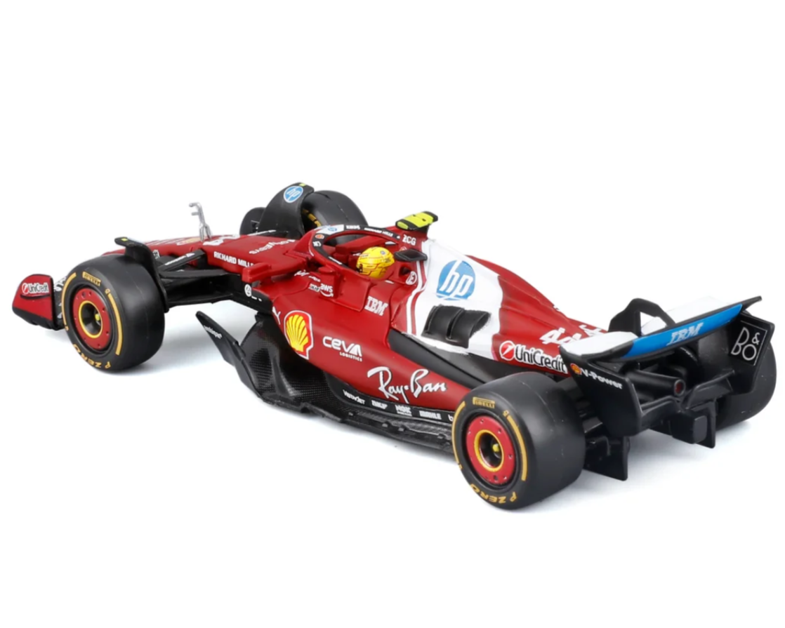 Ferrari SF-25 #44 Lewis Hamilton F1 2025 – 1:43 Diecast Model with Display Case (Bb)