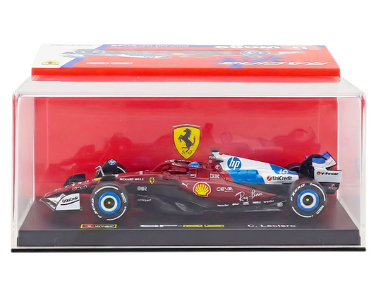 Ferrari SF-25 MIAMI #16 Charles Leclerc F1 2025 – 1:43 Diecast Model with Display Case (Bb)